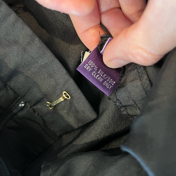 VINTAGE purple label Ralph Lauren Silk pants - Picture 6 of 9